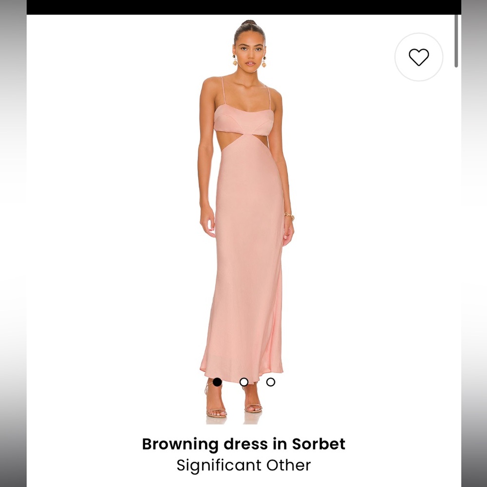 Significant Other Party Cut Out Cocktail Browning Dress in Sorbet Size 4 NWOT
